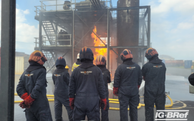 Industriebrandbekämpfung bei der RelyOn Nutec Fire Academy in Rotterdam